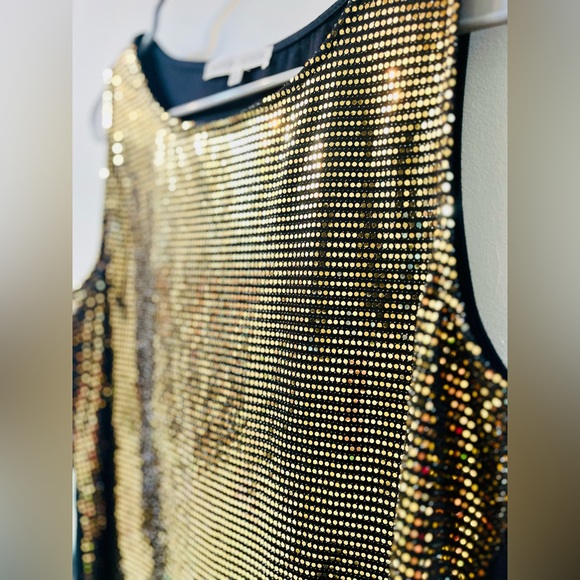 Madison + Hudson gold and black shimmery sequence like shirt size extra large - Picture 5 of 5